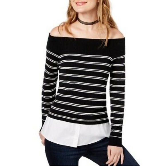 Nice INC Off The Shoulder Sweater - Picture 1 of 9